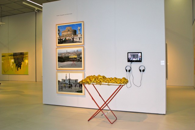 © Wilhelm Roseneder, Renate Egger. Goldene Erweiterung/Golden expansion. Schnittpunkt Burgenland. Landesgalerie Burgenland. Eisenstadt, Burgenland, Austria 2012-2013 