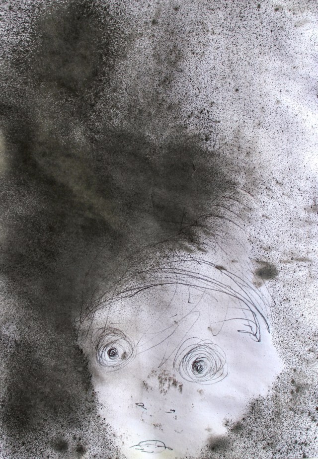 © Wilhelm Roseneder. Gnom/Gnome, 2011. Zeichnung. Graphit, chinesische Tusche/Drawing. Graphite, Chinese ink, 14,6x20,9 cm