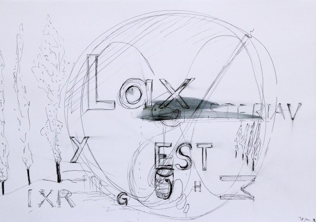 © Wilhelm Roseneder. Series. Notizen/Notes, 2012. Zeichnung/Drawing. Bleistift, Allstift, Kugelschreiber, Filzstift/Pencil, all pen, ball pen, felt pen, 42x30 cm