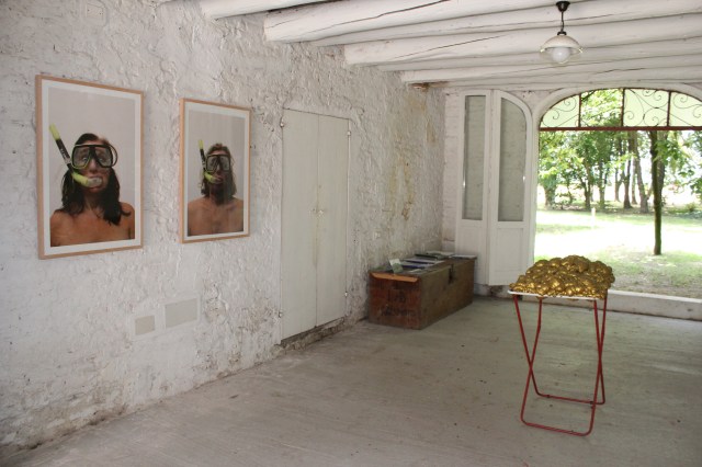 © Wilhelm Roseneder. Renate 549, 2009. Wilhelm 571, 2009. Goldene Erweiterung/Golden expansion, 2005/2007. Artfarm Pilastro. Pilastro di Bonavigo. Verona, Italy 2012