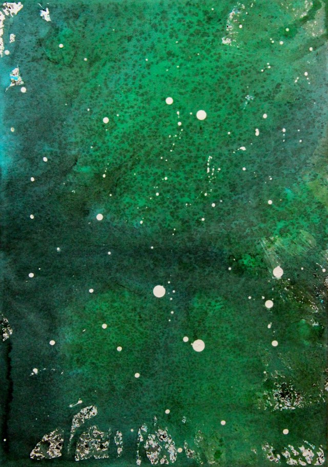 © Wilhelm Roseneder. Sternenbild /Constellation Nr. 4160710, 2010. Aquarell, Tusche, chinesische Reibtusche/Watercolour, ink, Chinese ink, 34x23.9 cm