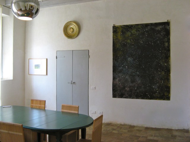 © Wilhelm Roseneder. Sternenbild I/Constellation I, 2010. Aquarell, Tusche, chinesische Reibtusche/Watercolour, ink, Chinese ink, 2.00x1,50 m. Artfarm Pilastro. Pilastro di Bonavigo, Verona, Italy 2011 