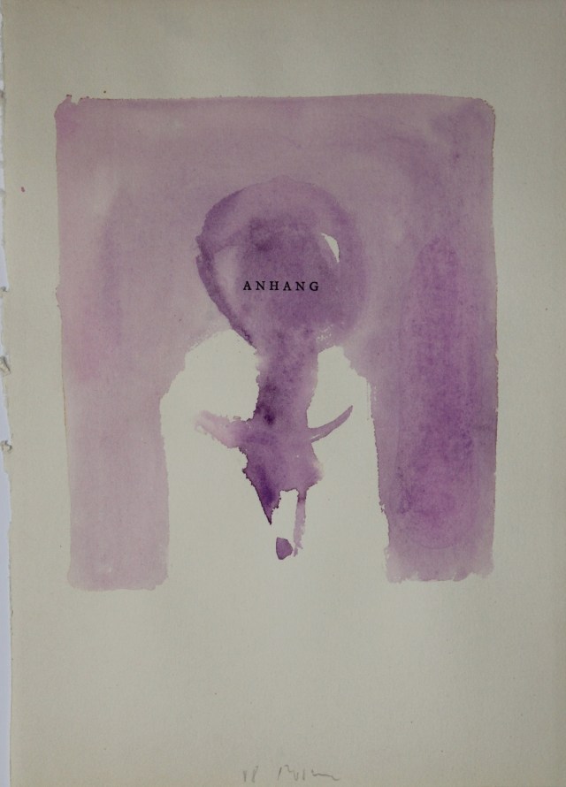 © Wilhelm Roseneder. Anhang, 1988. Aquarell auf Papier, 28,6x20,3cm