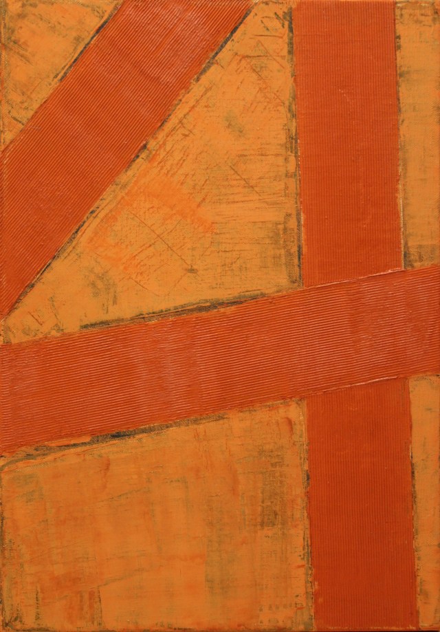 © Wilhelm Roseneder. Kreuzung II, 1996. Öl auf Leinwand/Oil on canvas, 40x60 cm