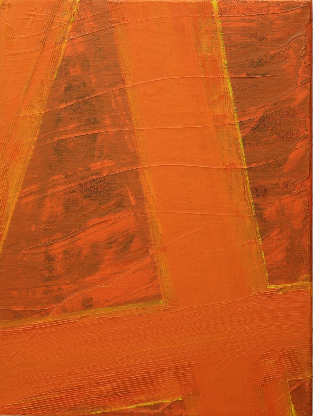 © Wilhelm Roseneder. Kreuzung I, 1996. Öl auf Leinwand/Oil on canvas, 40x70 cm