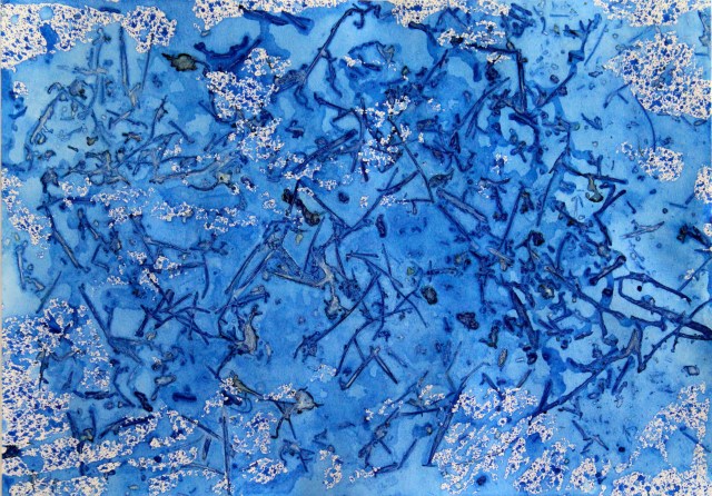 © Wilhelm Roseneder. Laub und Wasser/Leaves and water, 2010. Aquarell auf Papier/Watercolor on paper, 34x24 cm