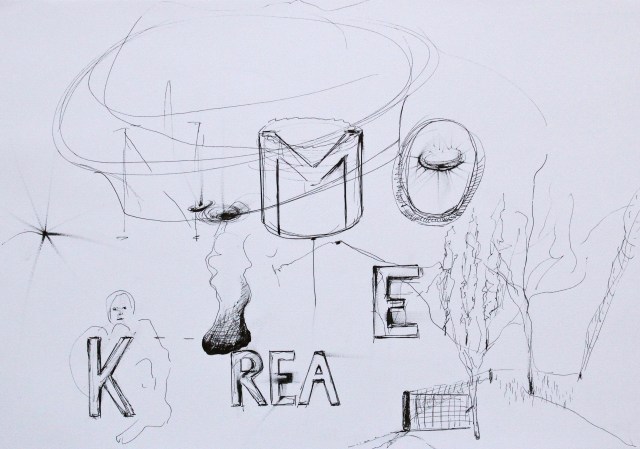 © Wilhelm Roseneder. Series. Notizen/Notes, 2012. Zeichnung/Drawing. Bleistift, Allstift, Kugelschreiber, Filzstift/Pencil, all pen, ball pen, felt pen, 42x30 cm