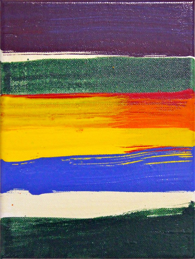 © Wilhelm Roseneder. Items 1-7. 2006. Lack auf Leinwand/Varnish on canvas, 24x18 cm