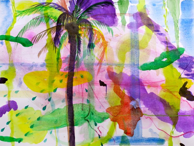 © Wilhelm Roseneder. Octopus dream I, 2015. Jambiani, Zanzibar, Africa Aquarell auf Papier/Watercolor on paper, 26,8x36 cm